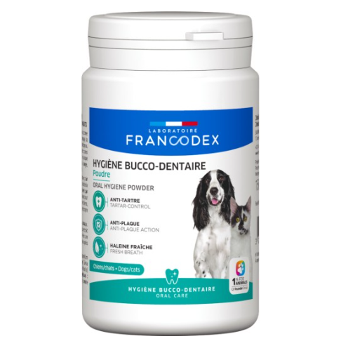 Francodex 貓狗合用 防牙石粉．150g