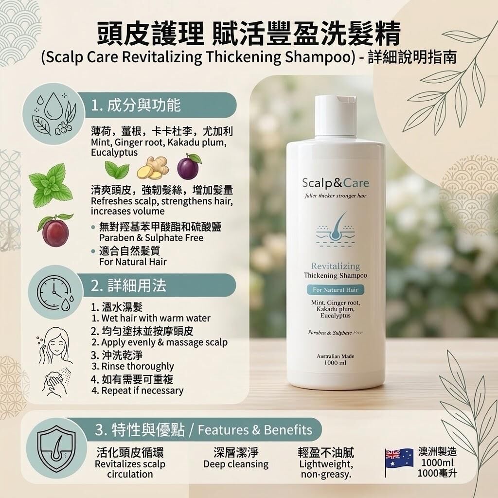 Scalp & Care Revitalizing Thickening shampoo 250ml /1000ml