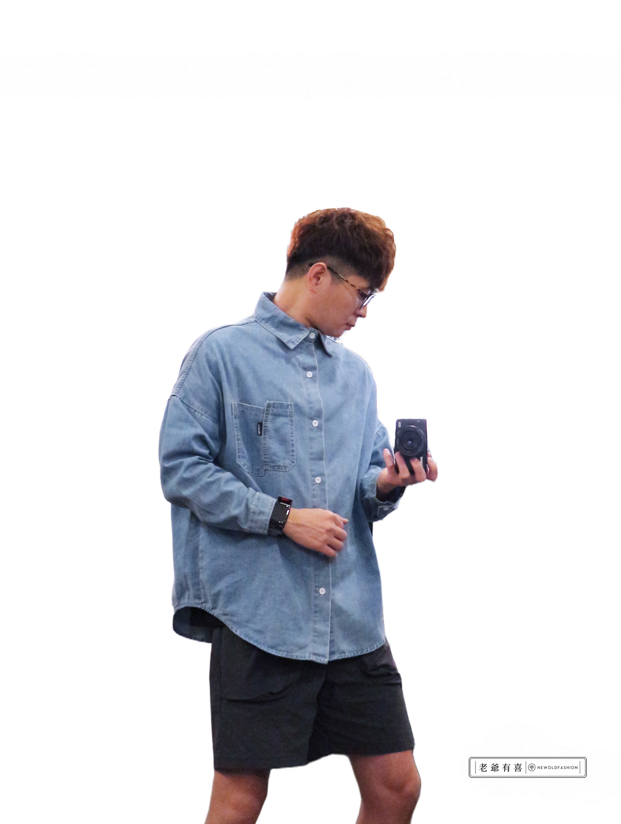『新品上市』JEANS黑標口袋牛仔襯衫(NOF2009C210)