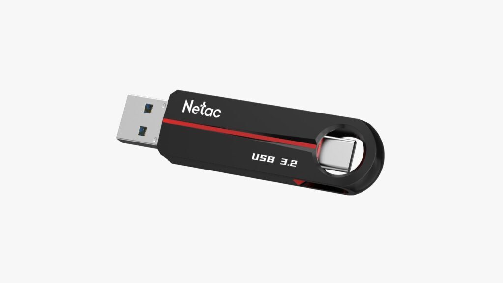 Netac US18 USB 3.2 + Type-C | Dual-interface high-speed finger | Metal casing