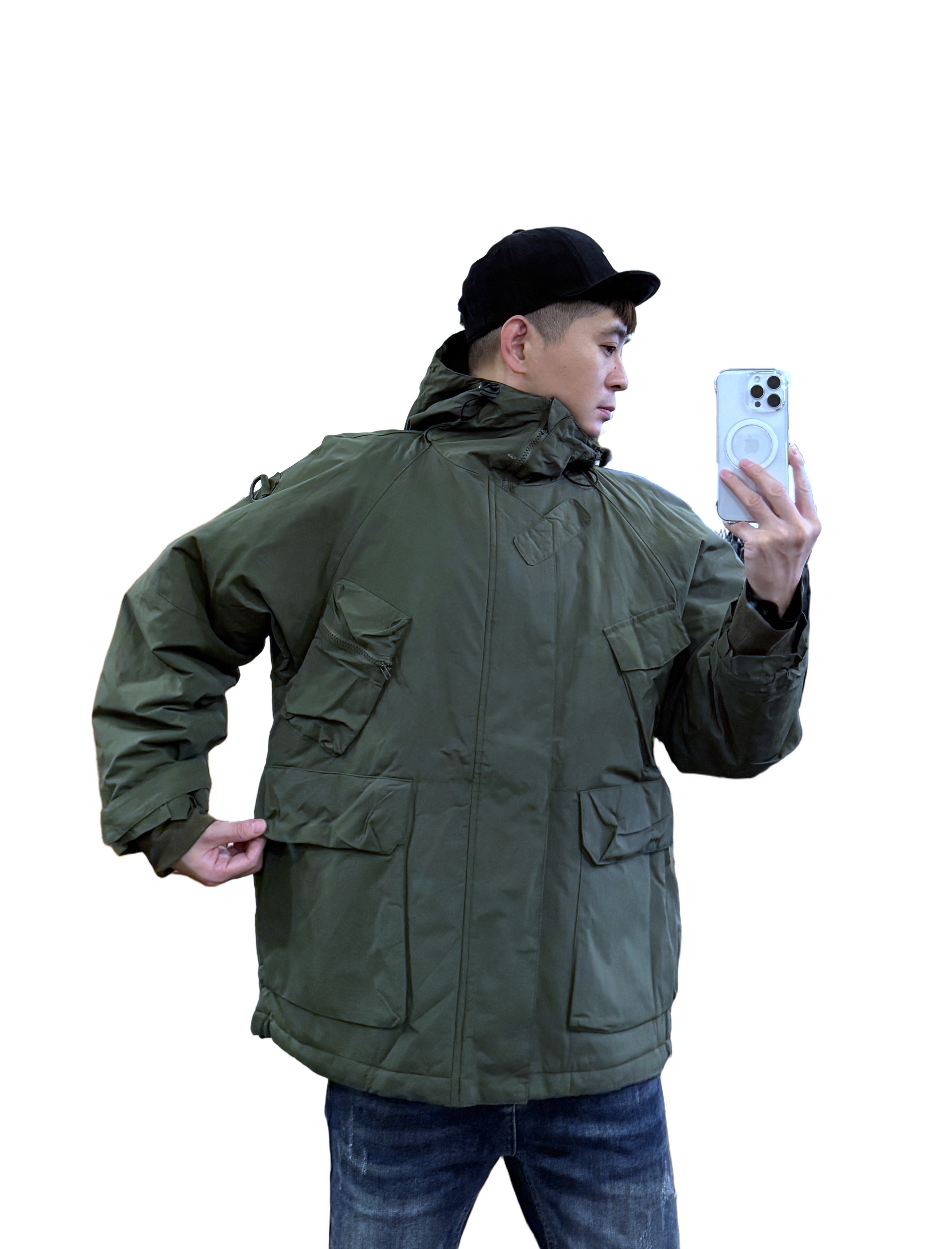 『新品上市』重磅戰術多口袋鋪棉外套(NOF2510117)-軍綠