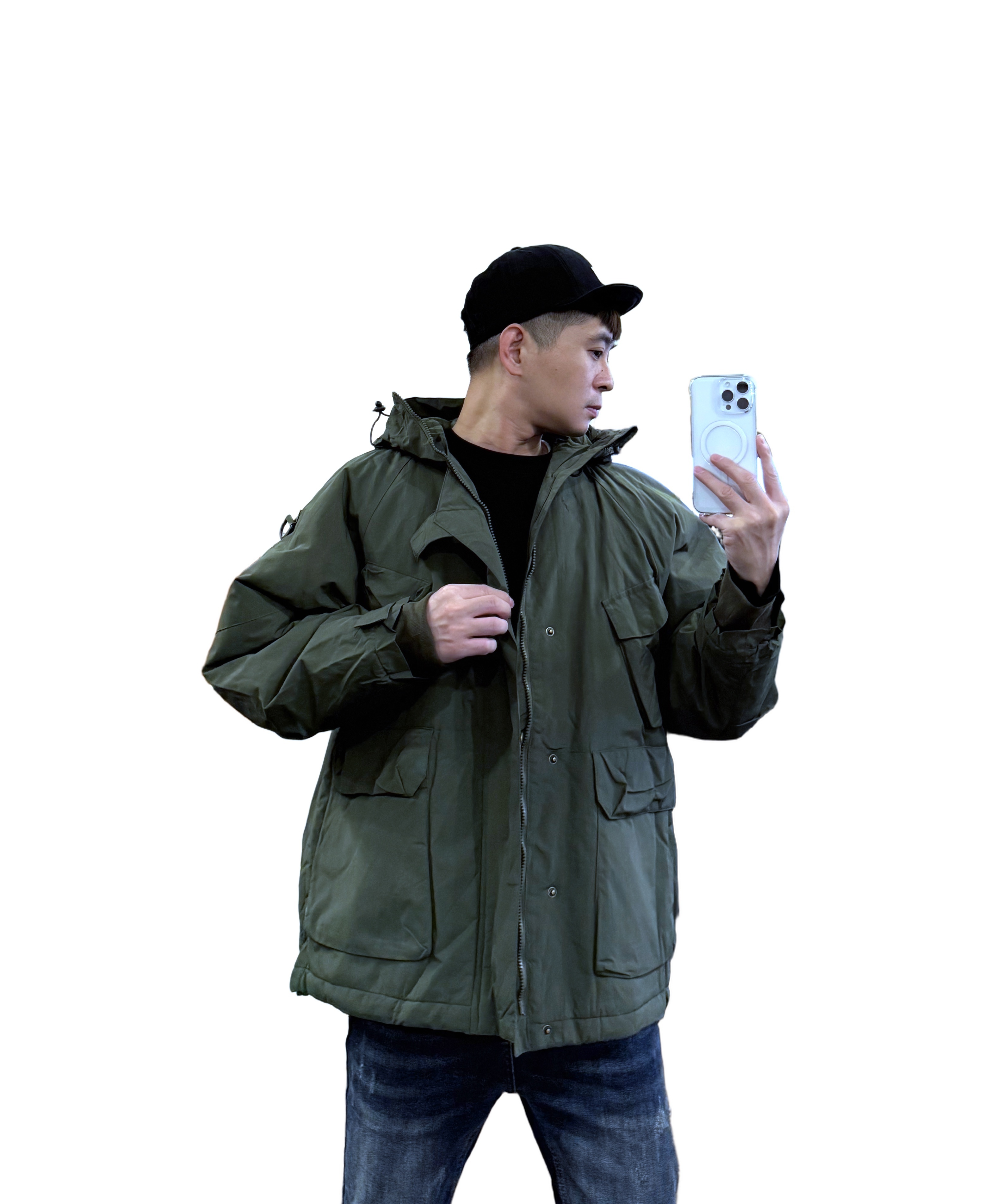 『新品上市』重磅戰術多口袋鋪棉外套(NOF2510117)-軍綠