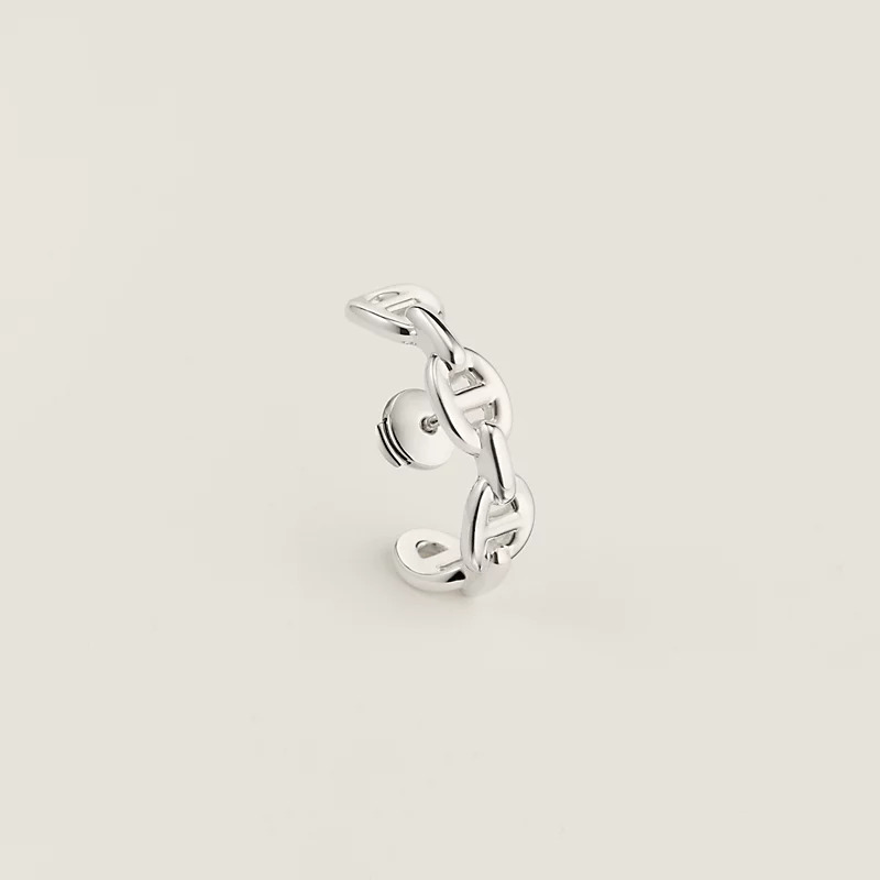 HERMES 925 Chaine d'ancre Enchainee ear climber EARRING 純銀單耳爬耳式耳環