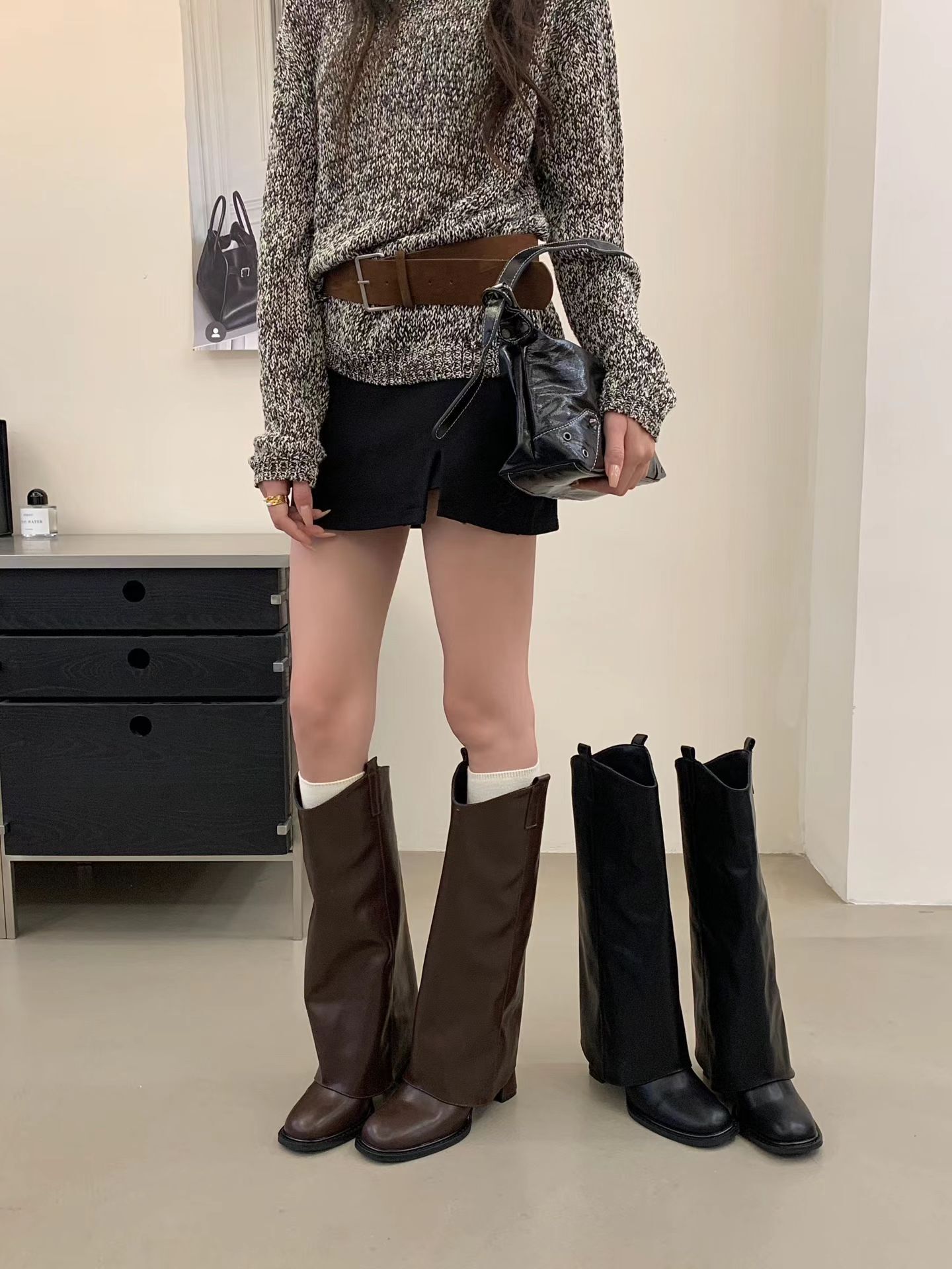 女團風套筒騎士長靴(35-40)