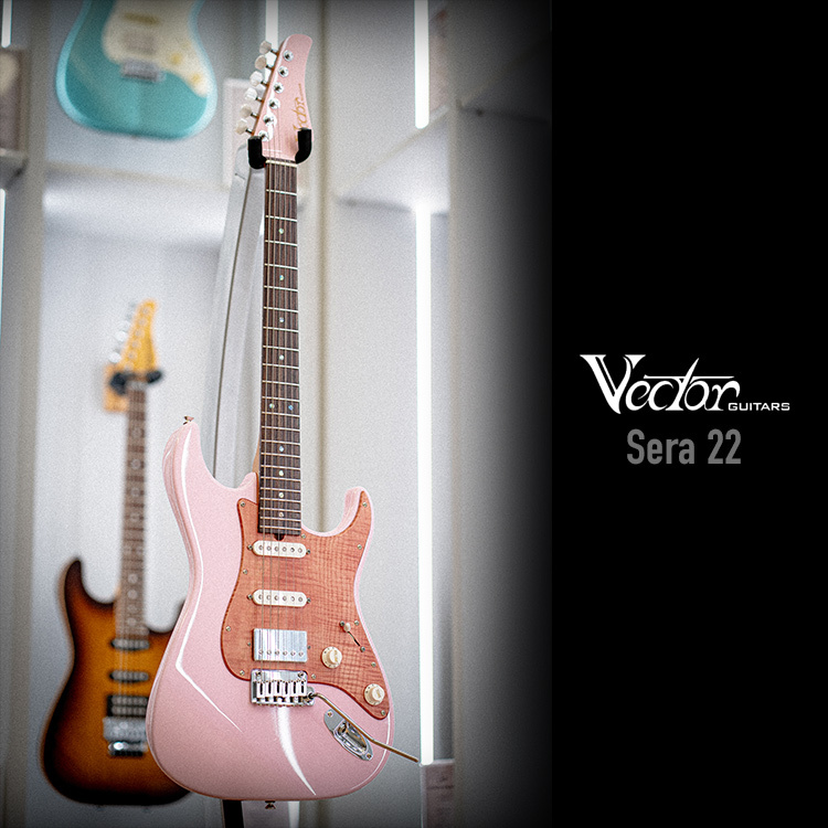 限定款 Vector By T's Guitar Sera 22 虎紋楓木護板 貝殼粉 電吉他