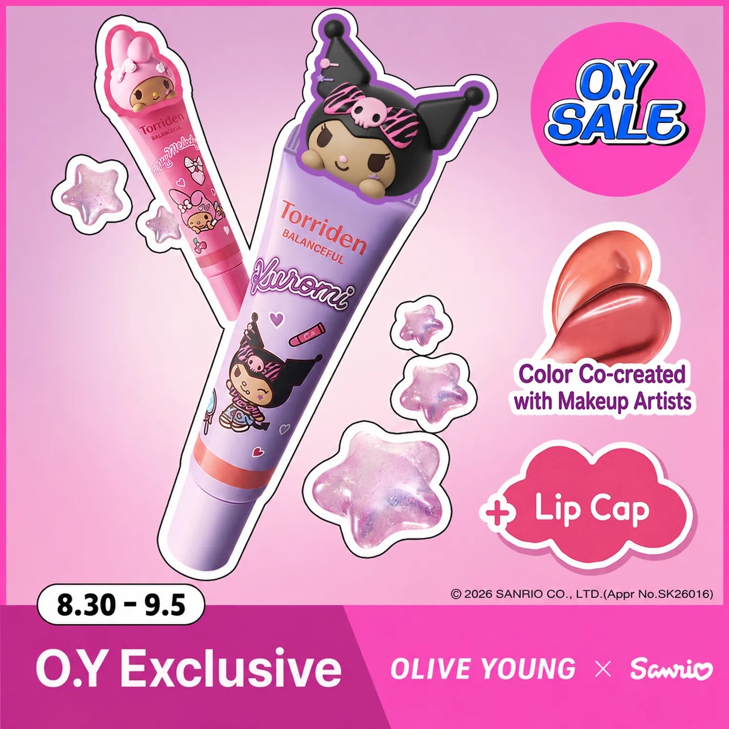 《04現貨/olive young連線》Torriden x melody kuromi Balanceful Color Care Lip Essence