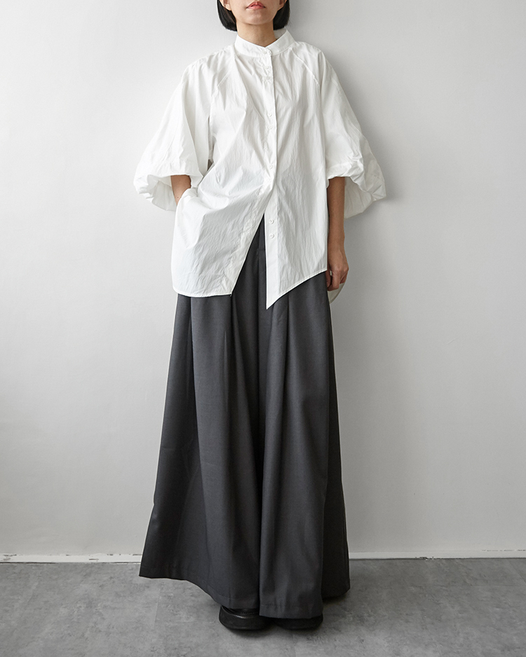 MKT-2980 泡泡袖小領襯衫