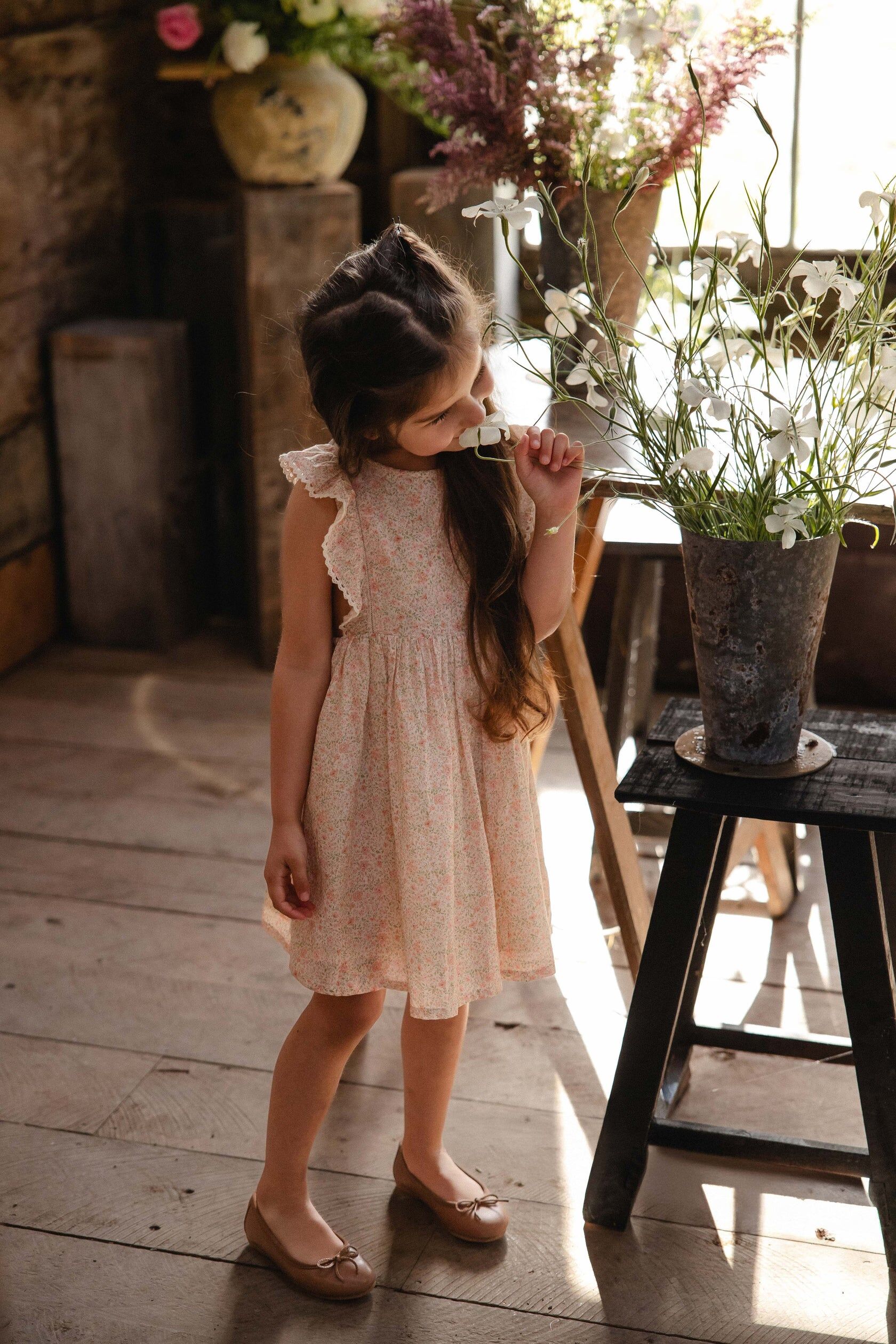【預購】JAMIE KAY - Organic Cotton Helene Dress（Flora Pink）