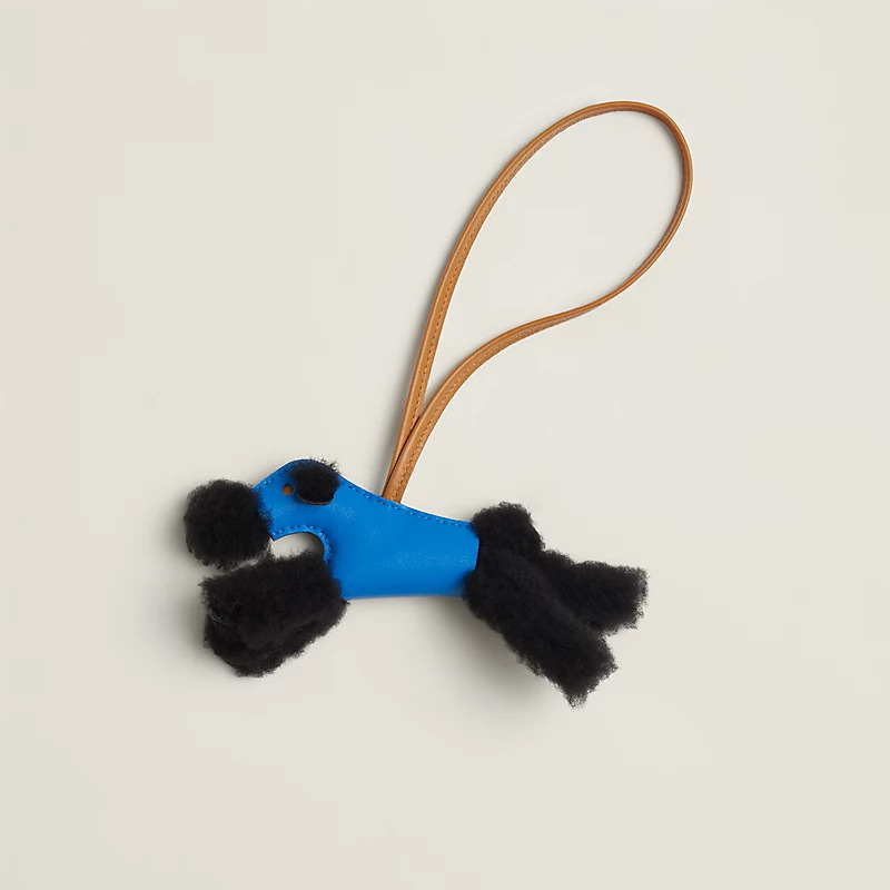 HERMES Budy charm Noir / Bleu Hydra / Sésame
