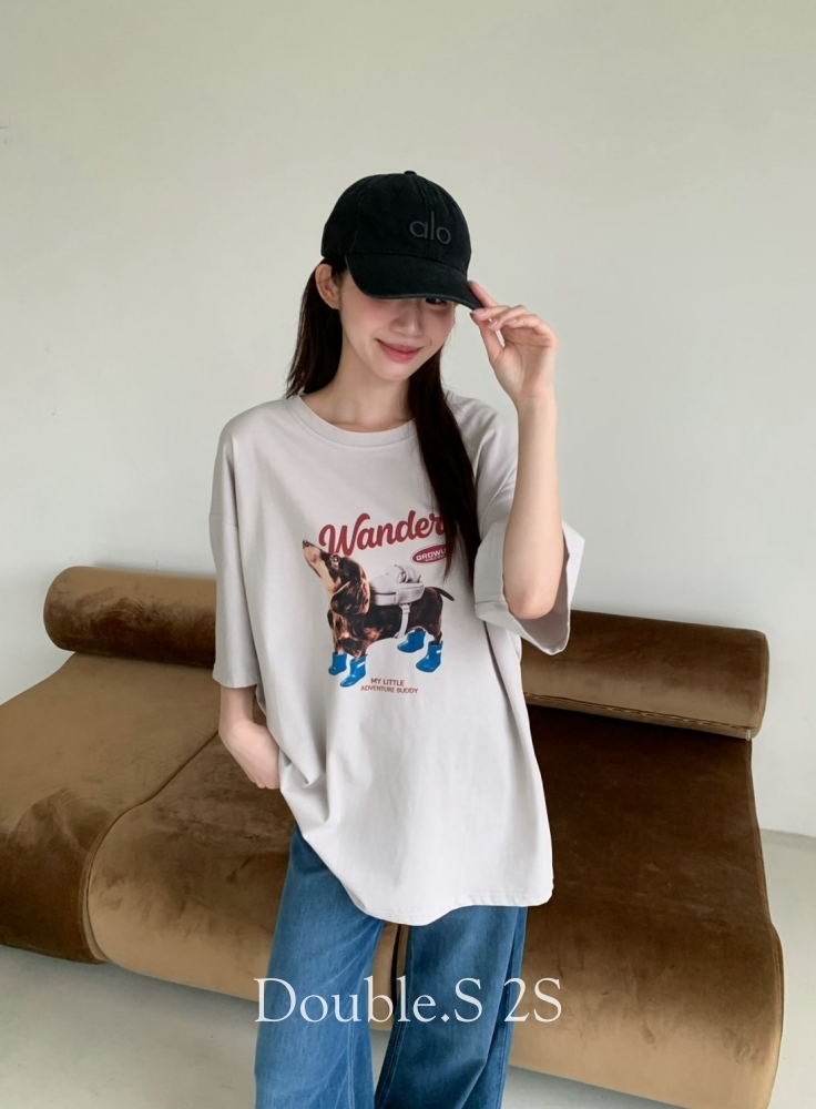 雨鞋臘腸狗大tee*2色