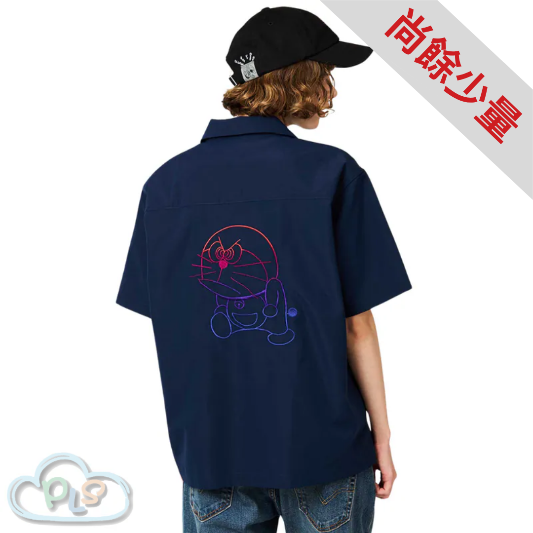 現貨 短袖開領襯衫 多啦A夢 多啦A夢 Graniph #13007-1