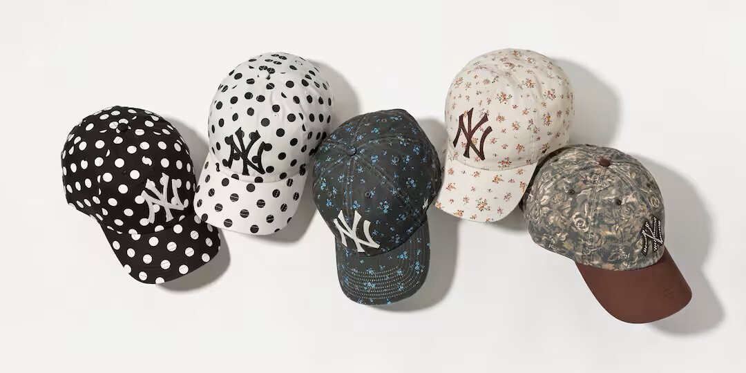 【Luxury】MLB聯名 47分割 PINK CLEAN UP YANKEES 花花帽 藍 白 水鑽 玫瑰花帽 點點 黑白 男女可戴 老帽 棒球帽 造型帽