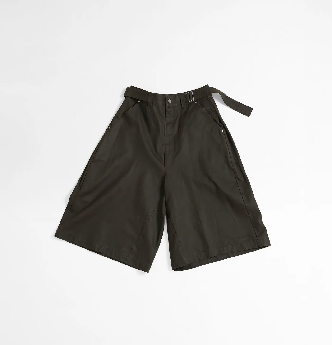 MELSIGN｜Cropped Drapey Baggy Pants (Brown)