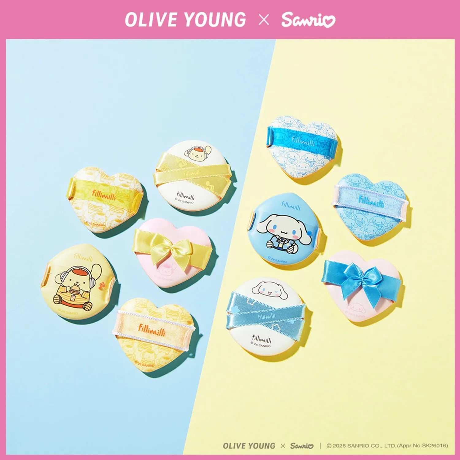 《olive young連線》Fillimilli x Sanrio Cushion Pang Pang Puff (5ps)