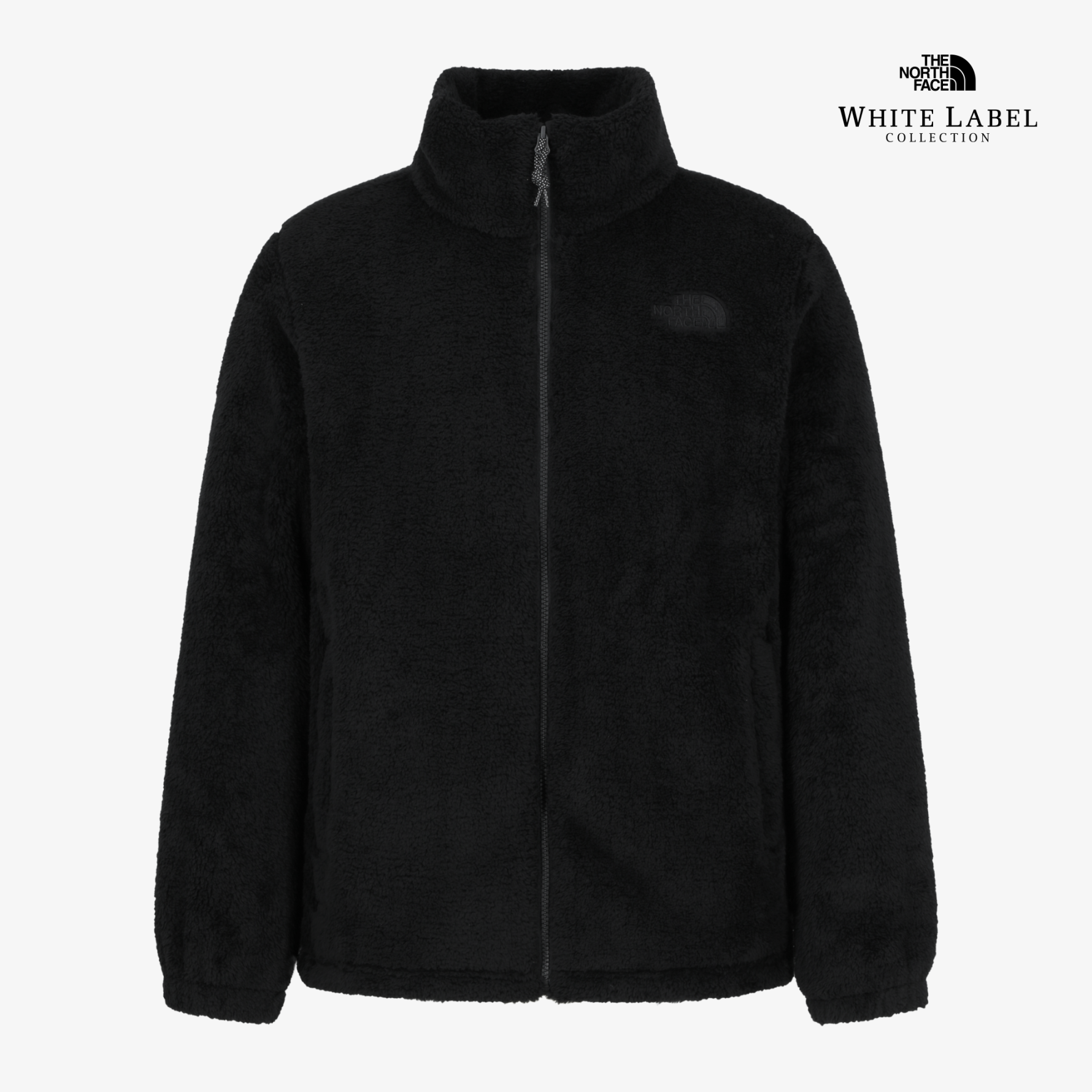 【代購/韓國限定】 TNF White Label Alpha 羊羔絨抓絨外套 NJ4FS54M 經典黑 白標