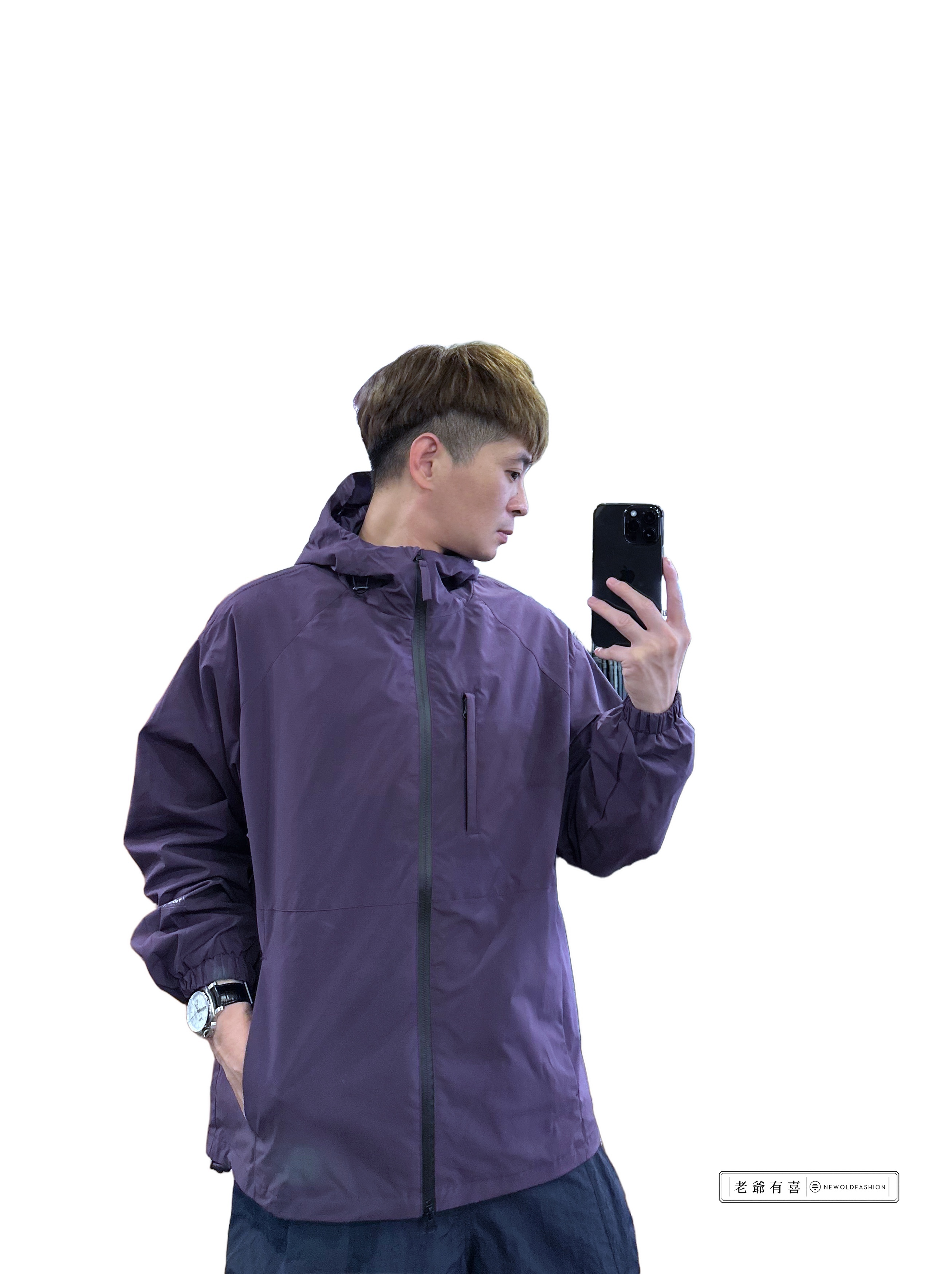 『新品上市』重磅Outdoor單色口袋機能外套-紫(NOF23095268)