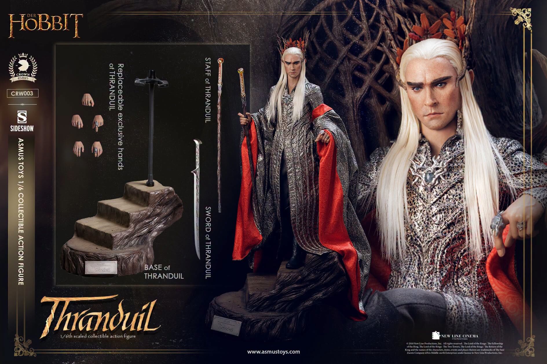 (預訂) ASMUS TOYS CRW003 1/6 THE HOBBIT SERIES: THRANDUIL