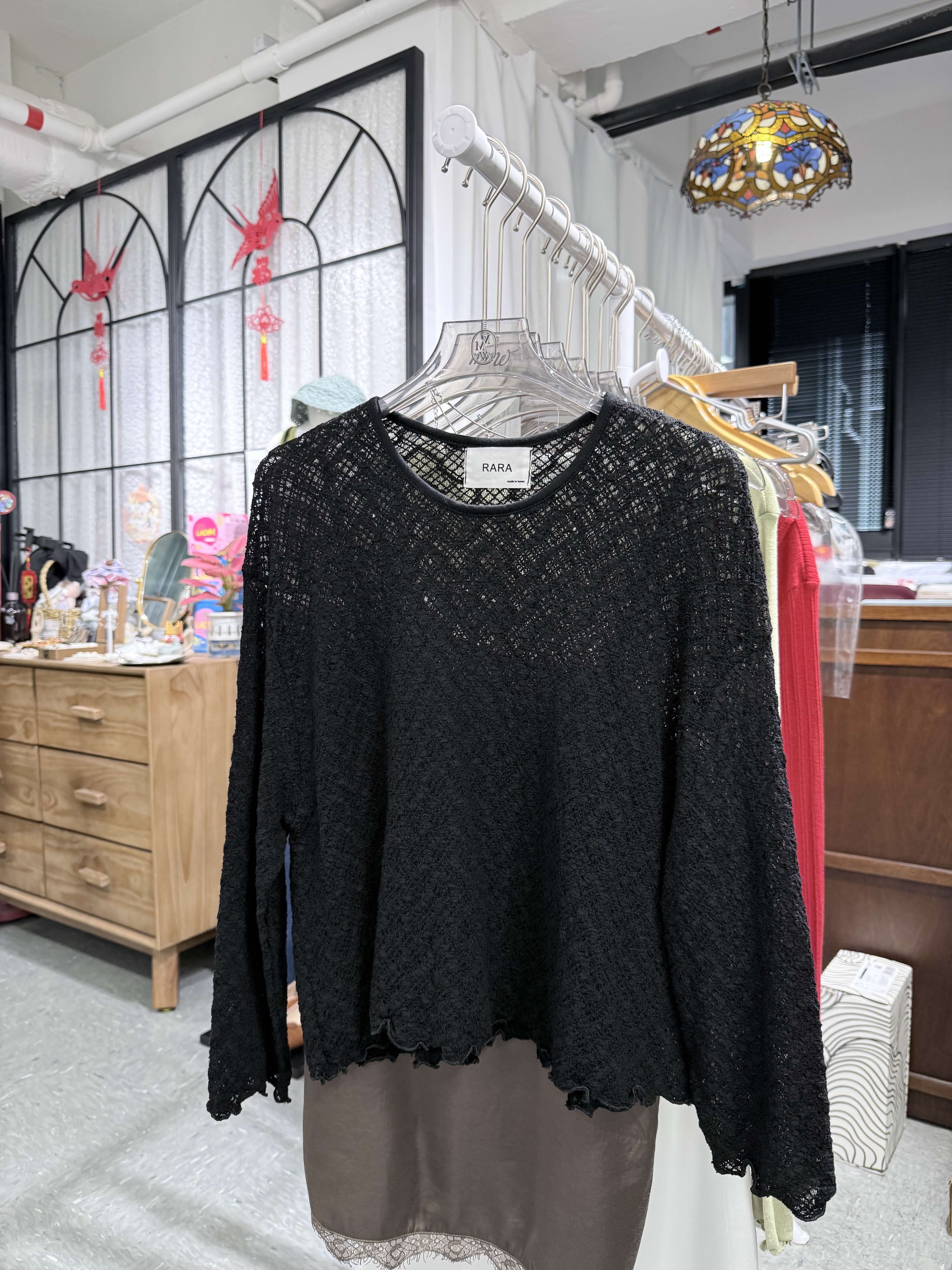 網織彈性Crop Tee
