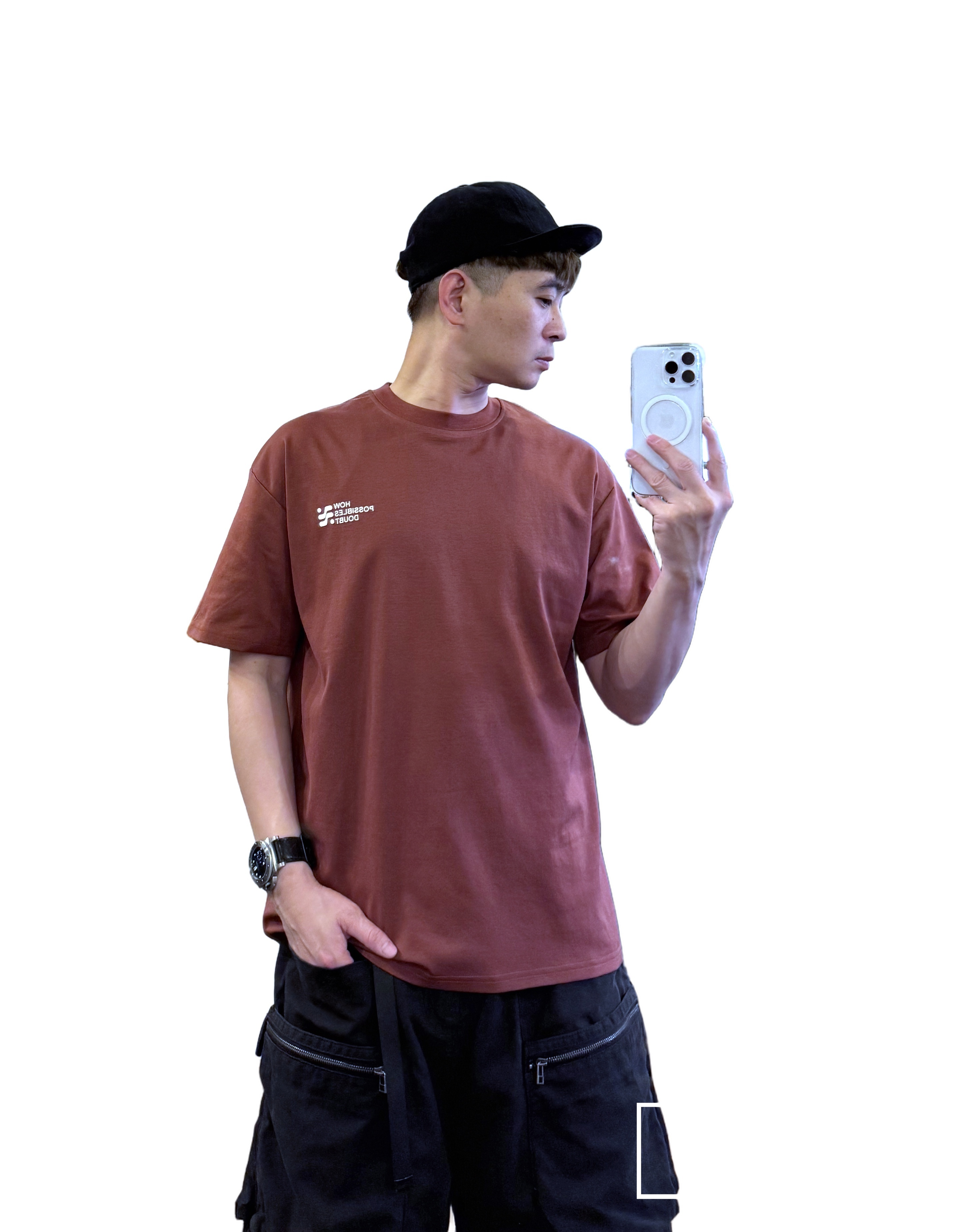 『新品上市』重磅Doubt圖形短T(NOF2503N5075)-紅