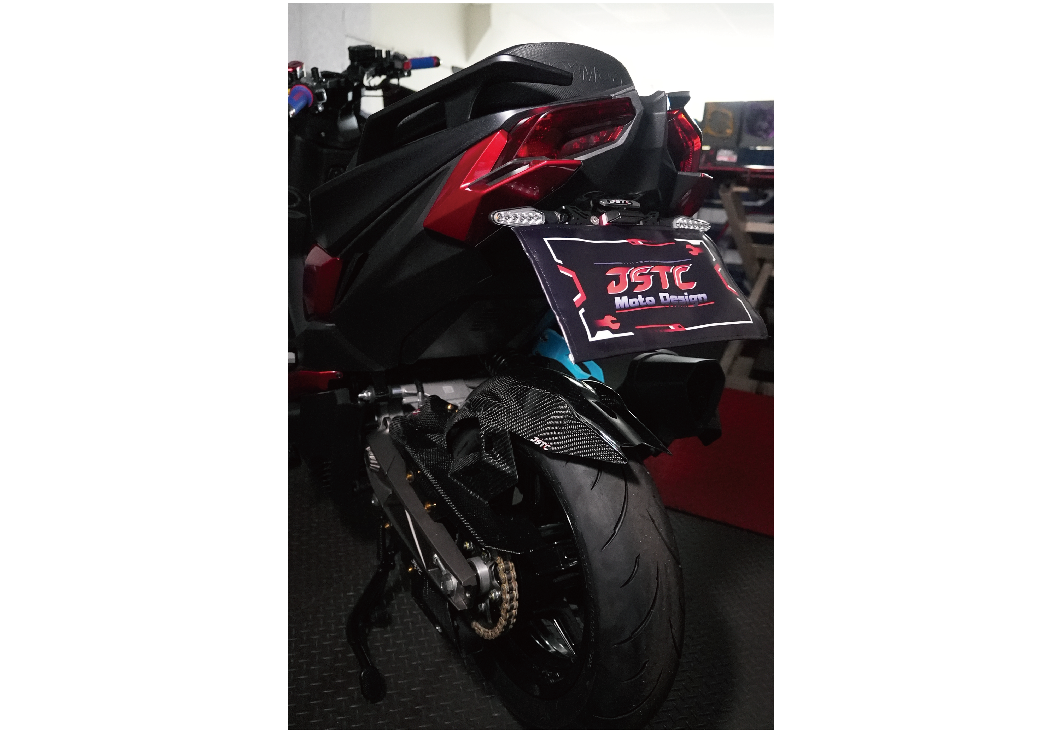 JSTC 光陽 G7 短牌架 車牌上移