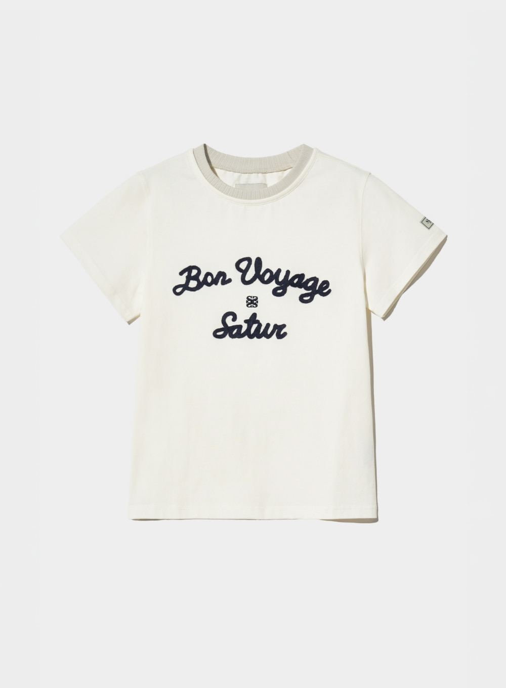 【預購】KRD082905 SATUR Bon Voyage Logo 刺繡短袖上衣