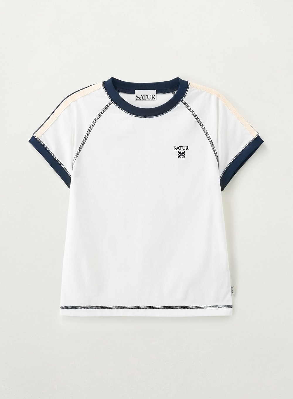 【預購】KRD082906 SATUR Lawton Stitch Ringer 短袖上衣