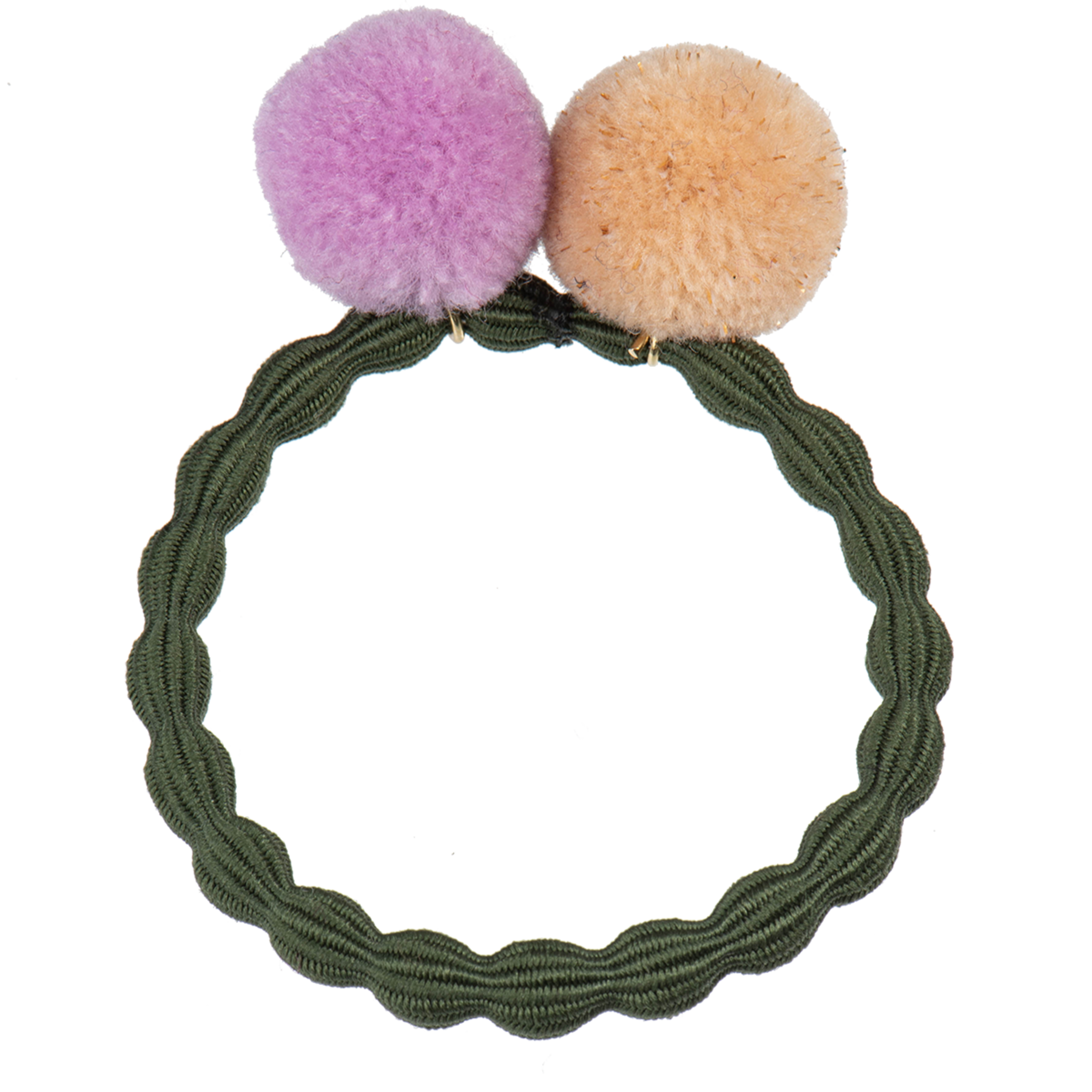 POMPOM CAMO W GOLD-LAVENDER| KKNEKKI