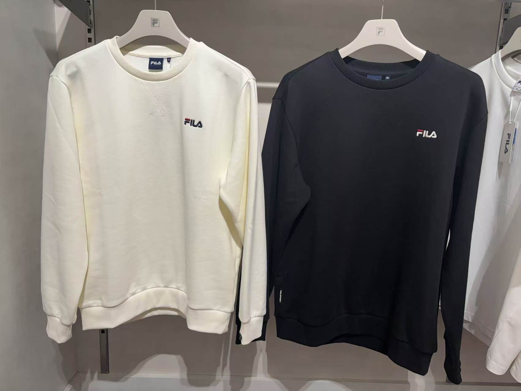 【韓國預購】KRD082880 FILA 刺繡LOGO圓領衛衣