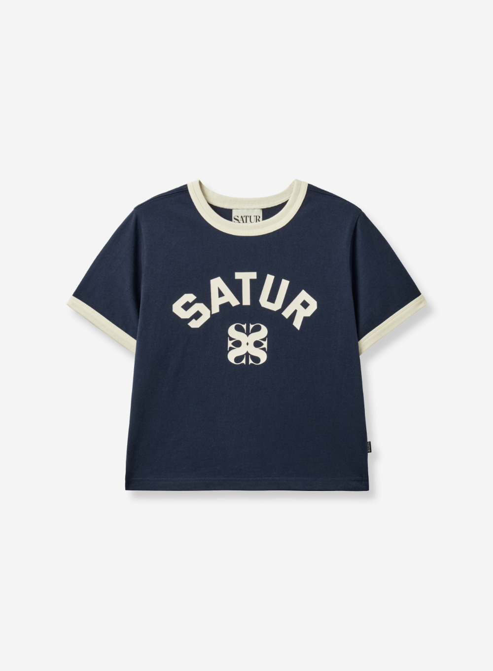 【預購】KRD082952 SATUR Arch Logo Ringer 女裝短款短袖上衣