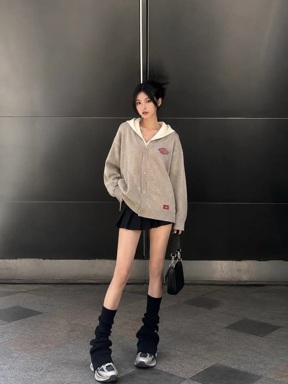 Dickies 撞色拼接 針織 排扣 連帽外套 美式 復古 / 預購