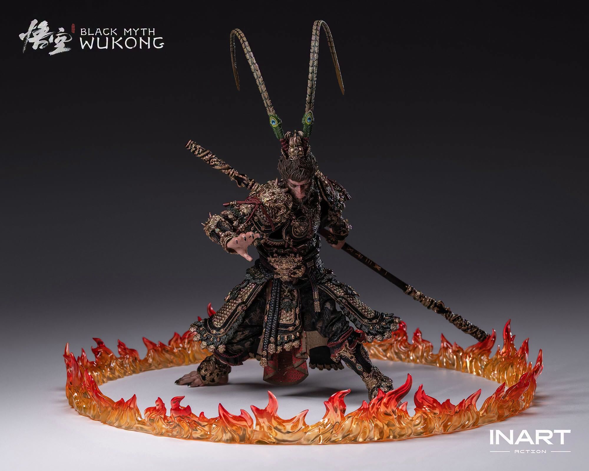 (預訂) INART Action -《黑神話：悟空》悟空 1/12 可動人偶 - 大聖戰甲套裝1/12 可動人偶