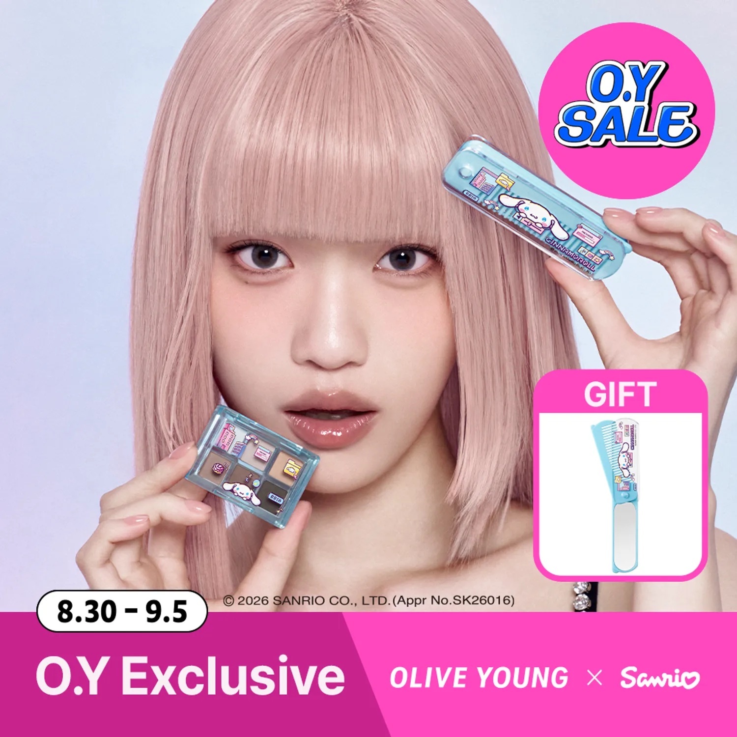《10現貨/olive young連線》BBIA x sanrio Ready To Wear Eye Palette set