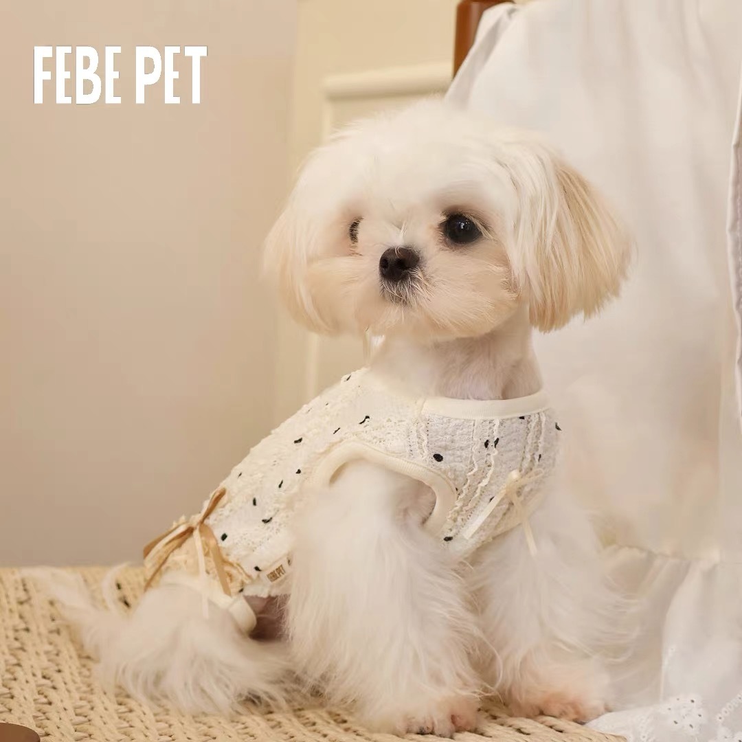 FEBEPET POLKA DOT LACE PET HANGING PANTS