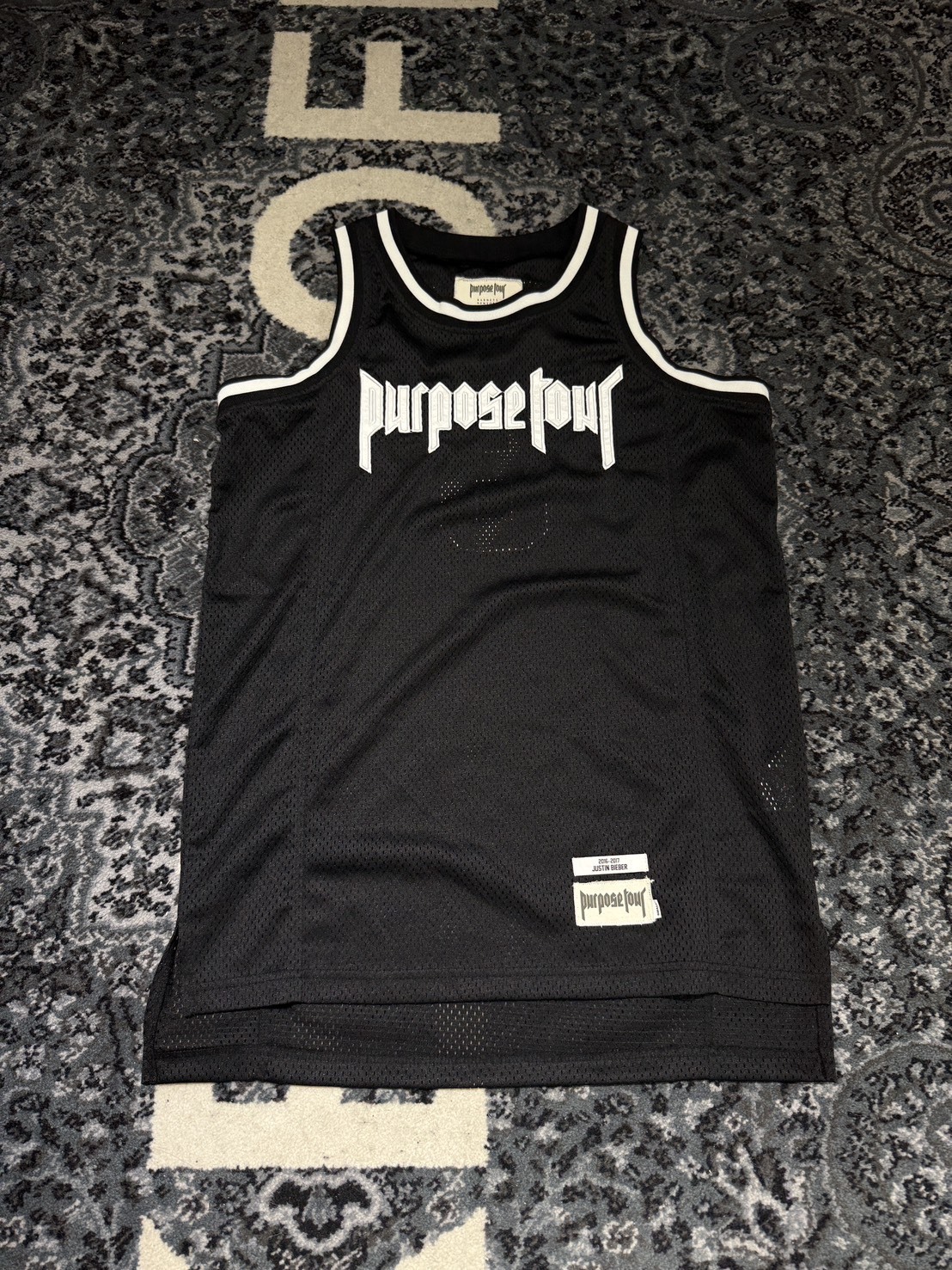 Justin Bieber 小賈斯汀Purpose Tour世界巡迴演唱會 2016 絕版球衣