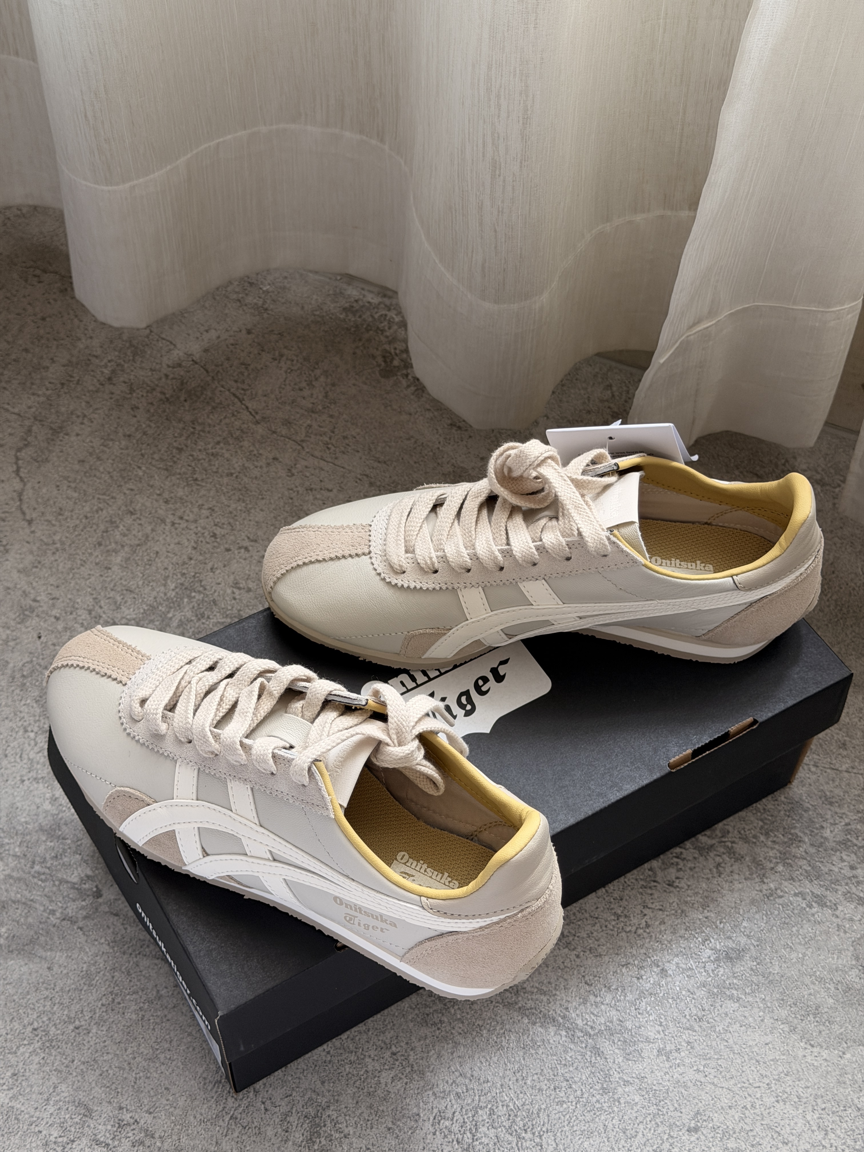 代購-Onitsuka Tiger鬼塚虎 Runspark 燕麥米白 休閒鞋 男女同款 1183B480-251