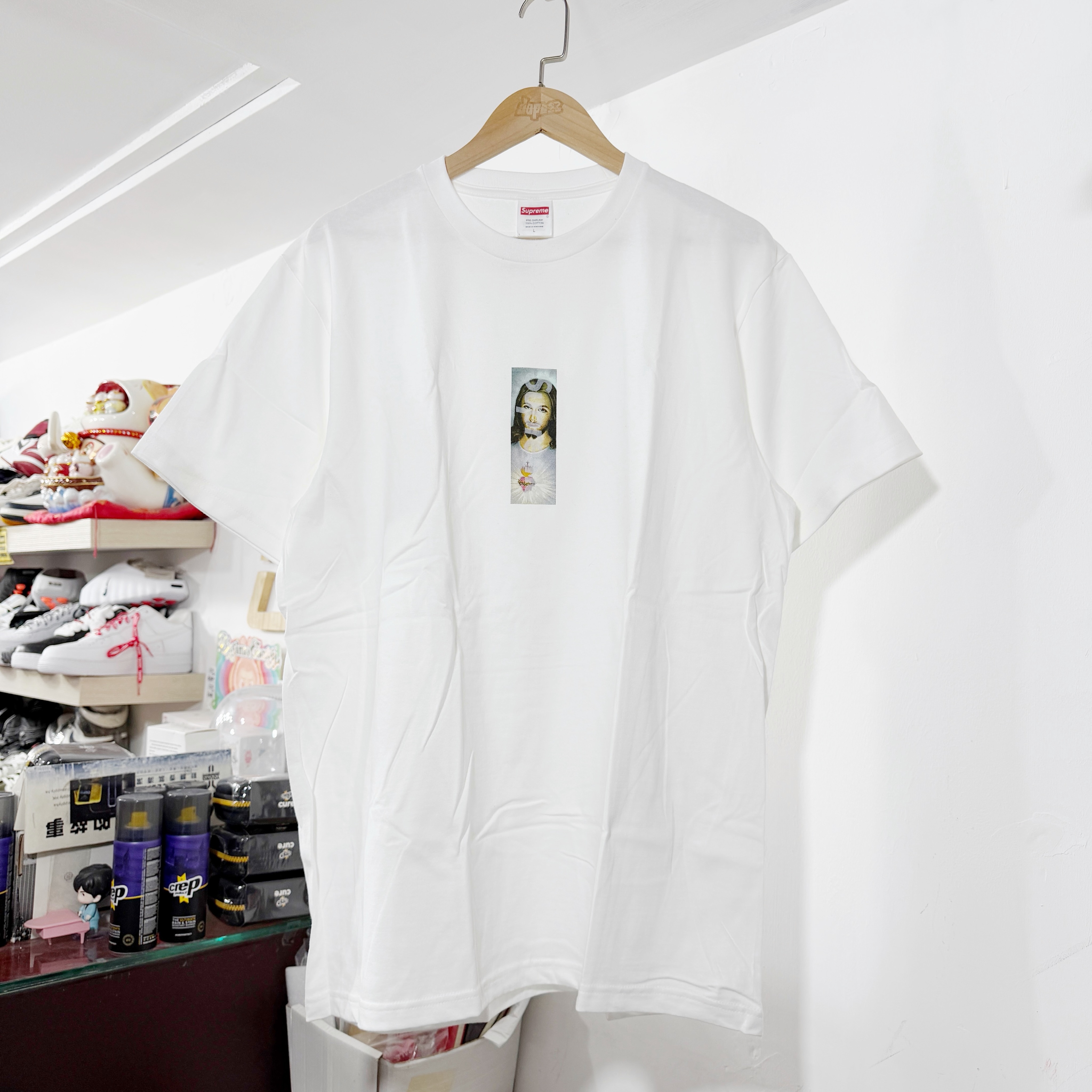 Supreme Prayer Card Box Logo Tee White