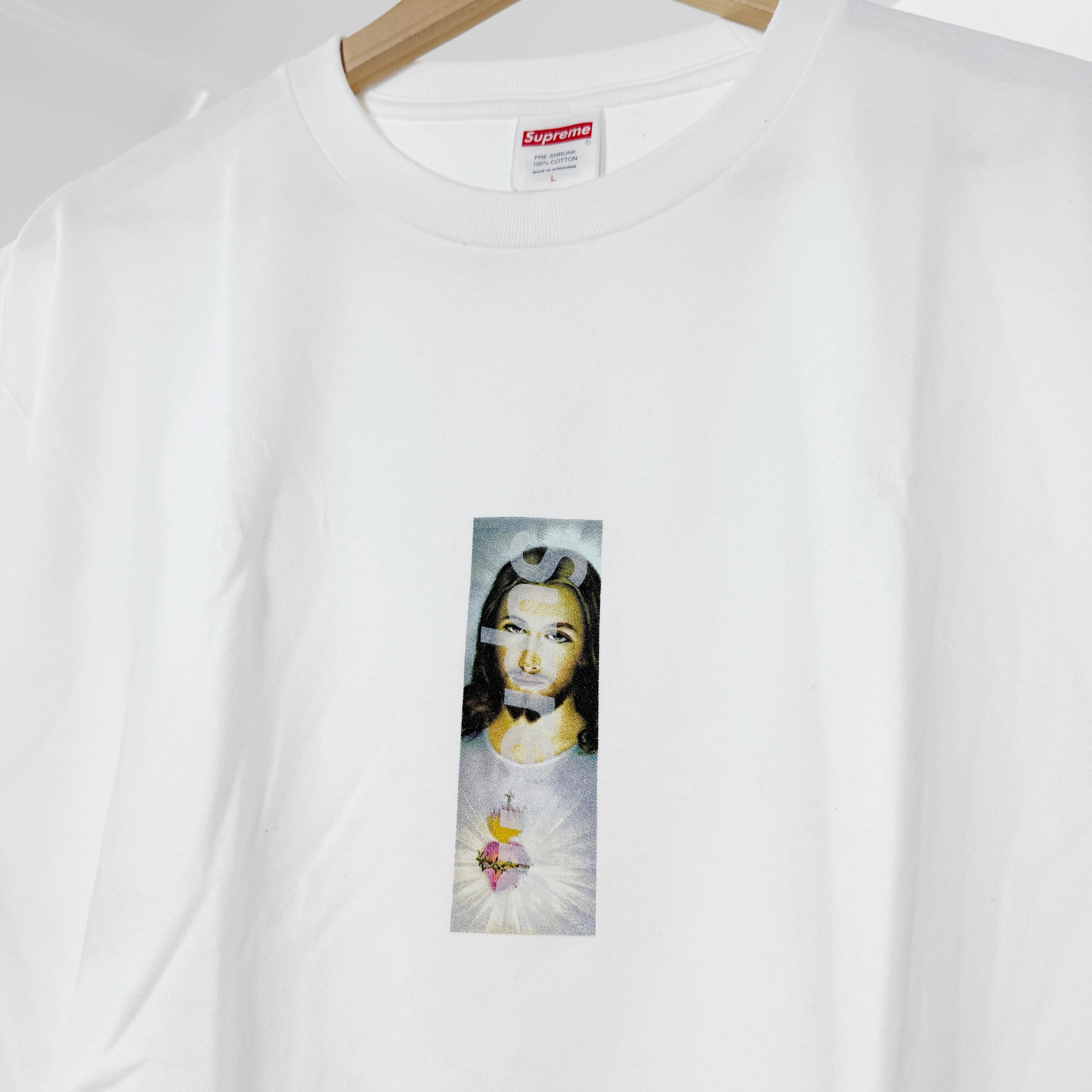 Supreme Prayer Card Box Logo Tee White