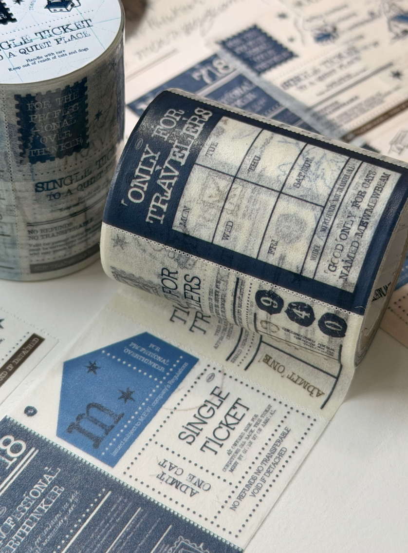 Mewmewbeam | Easy-cut masking tape - Ticket for overthinkers