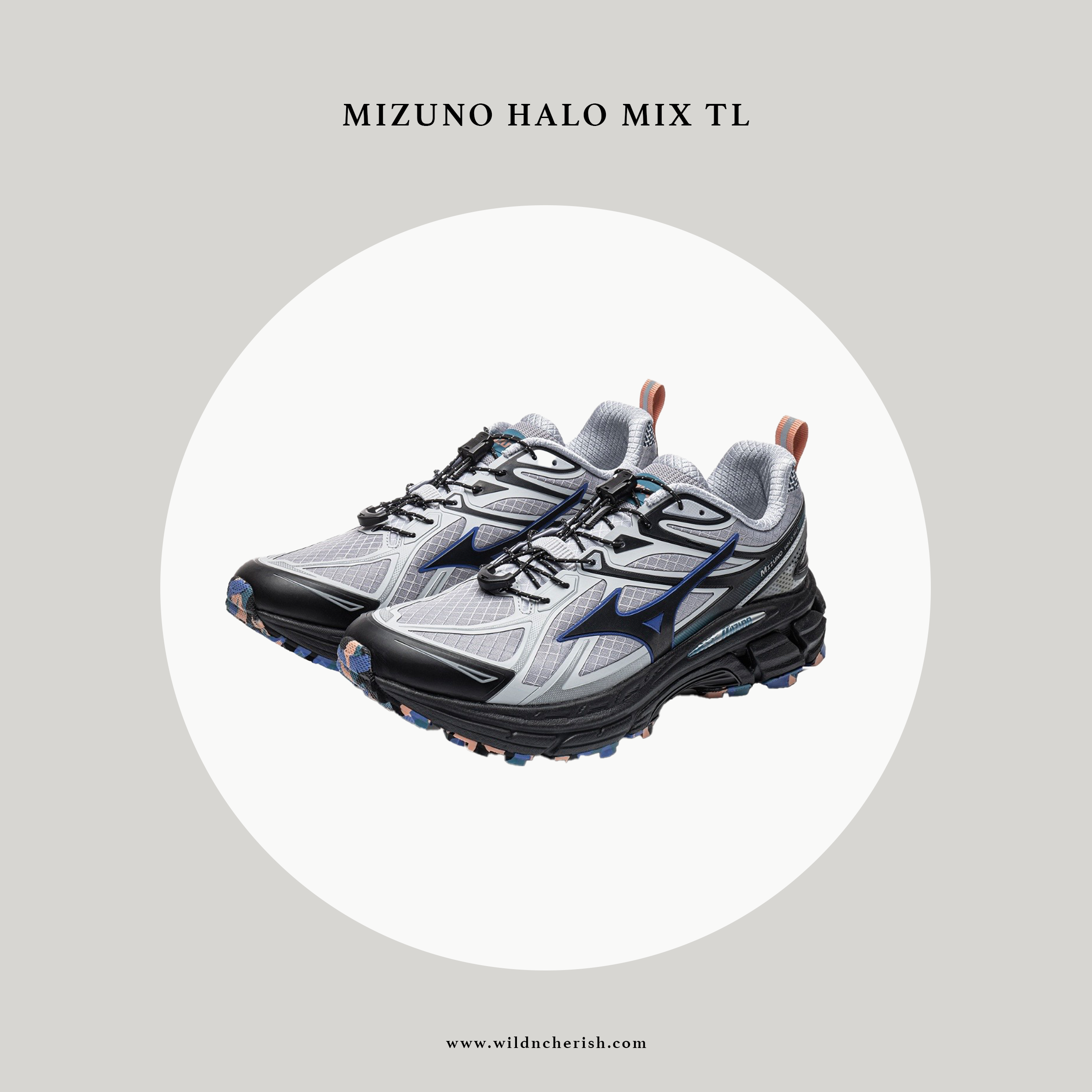 預訂 | Mizuno Halo Mix TL 防潑水 灰藍色