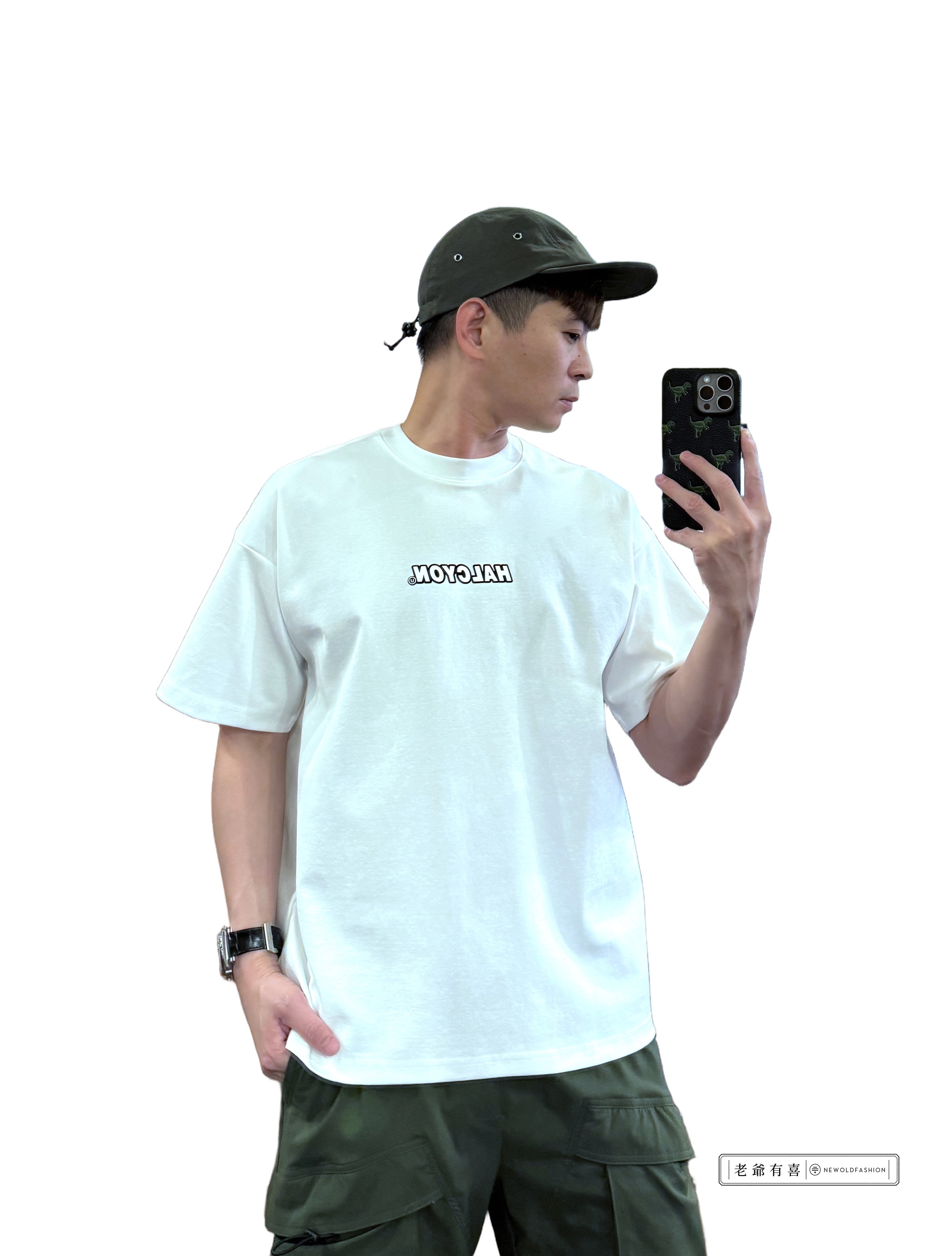 『新品上市』重磅Halcyon框線短T(NOF2405S6005)-白