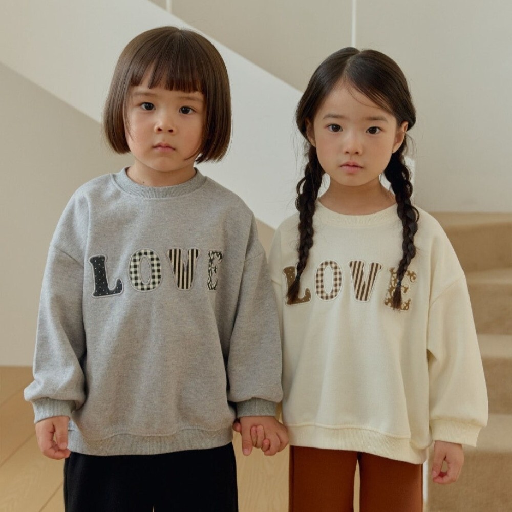 90-150 DB LOVE補丁大學T 2色