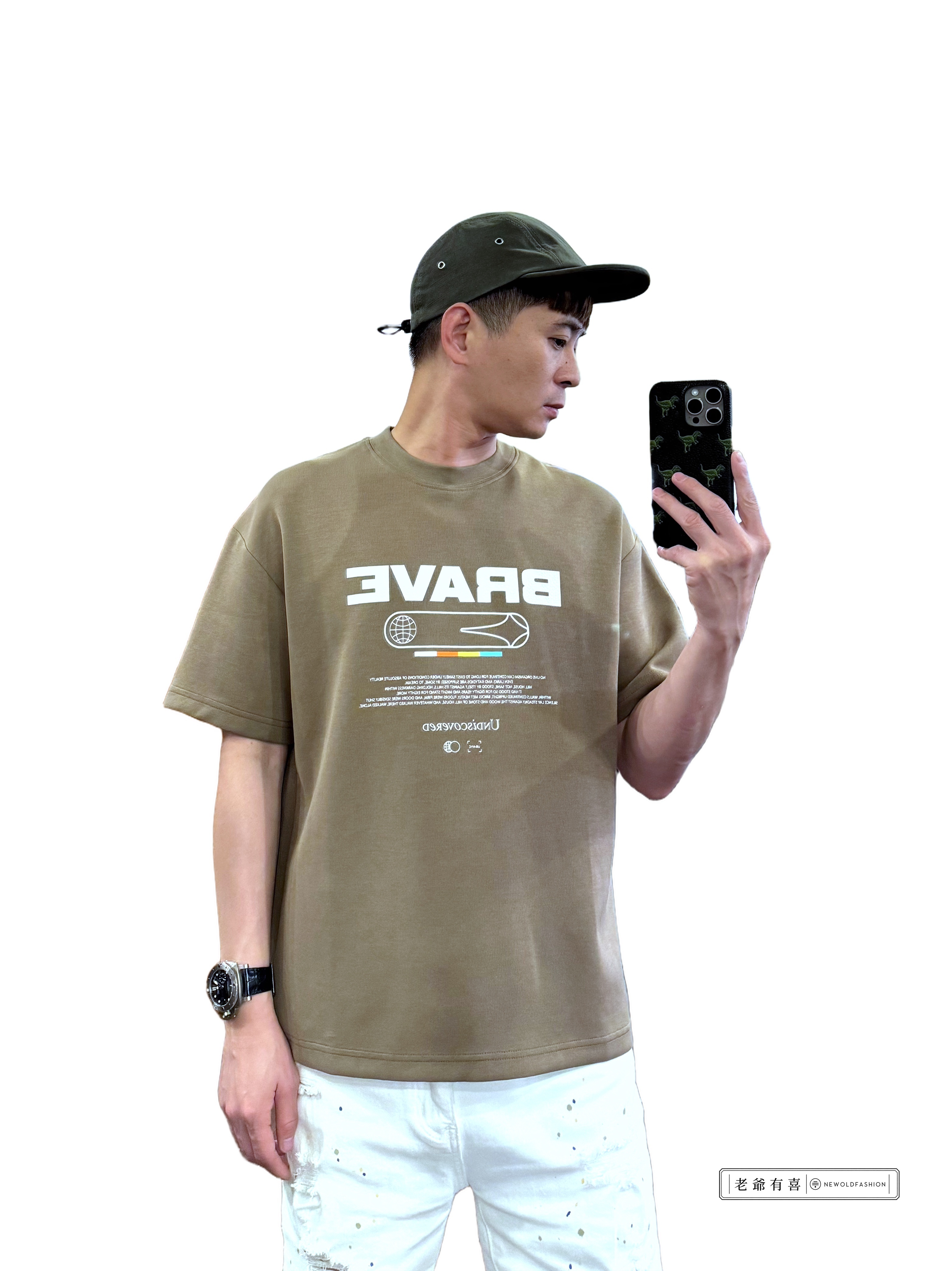 『新品上市』重磅Brave地球短T(NOF2404N8003)-咖啡