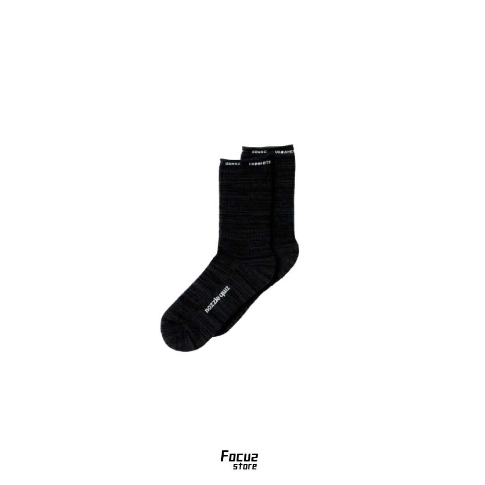 【Focus Store】現貨 Nozzle Quiz Essential Mid "Burst Bk" 運動休閒襪 黑色 F1-ESSX03KS