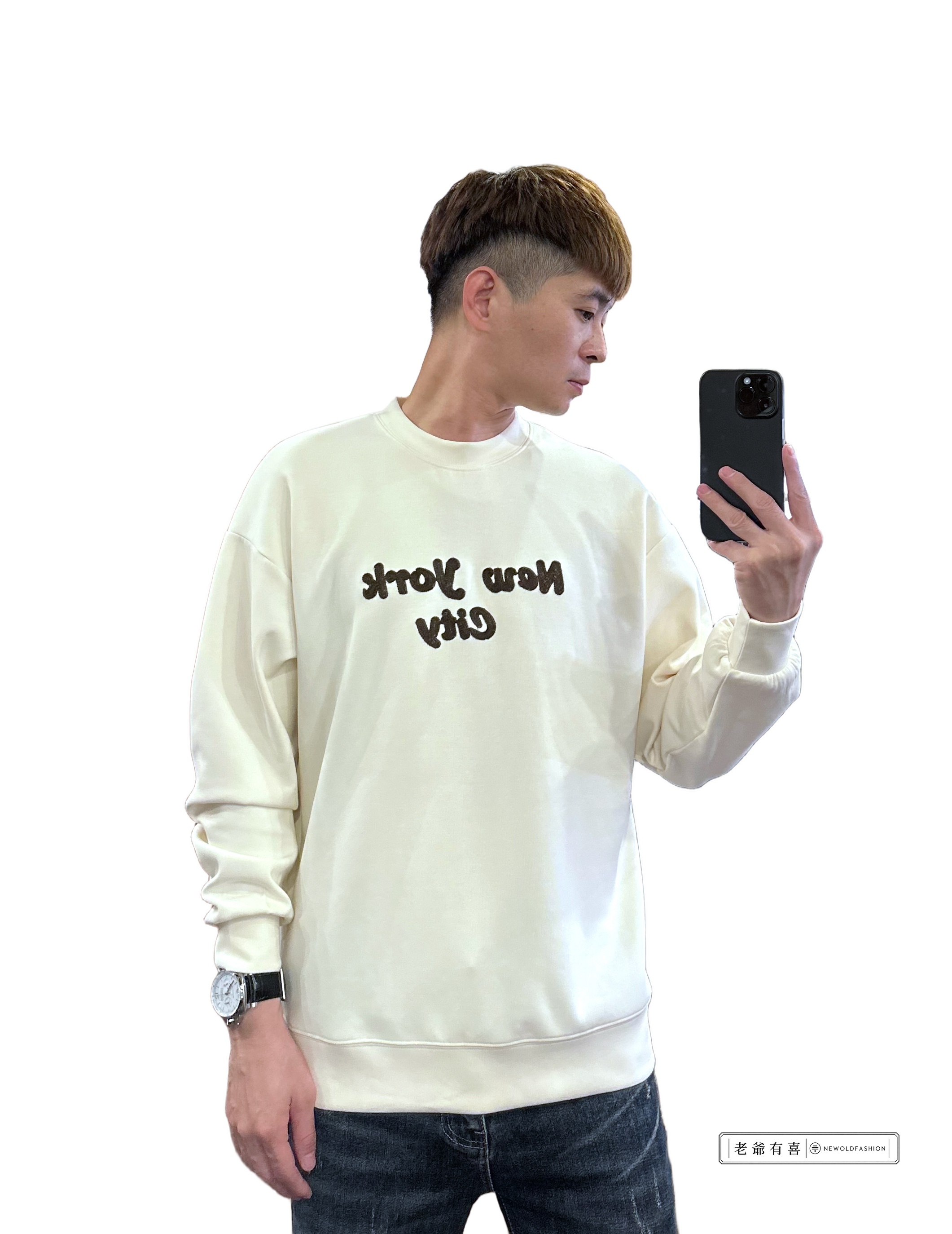 『新品上市』重磅NEW YORK刺繡大學T-米(NOF2309381)