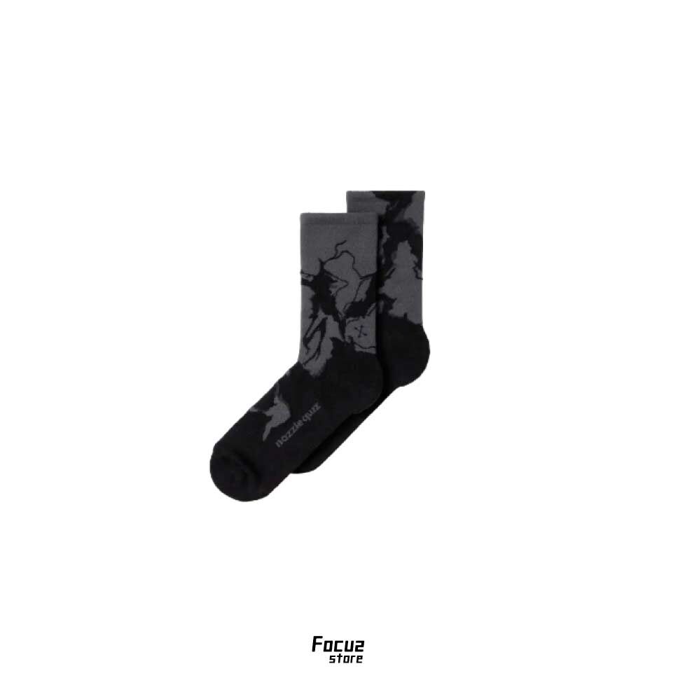 【Focus Store】現貨 Nozzle Quiz Roar Crew Socks "Grey Black" 運動休閒襪 嗚黑 FJ-QSSX02KS