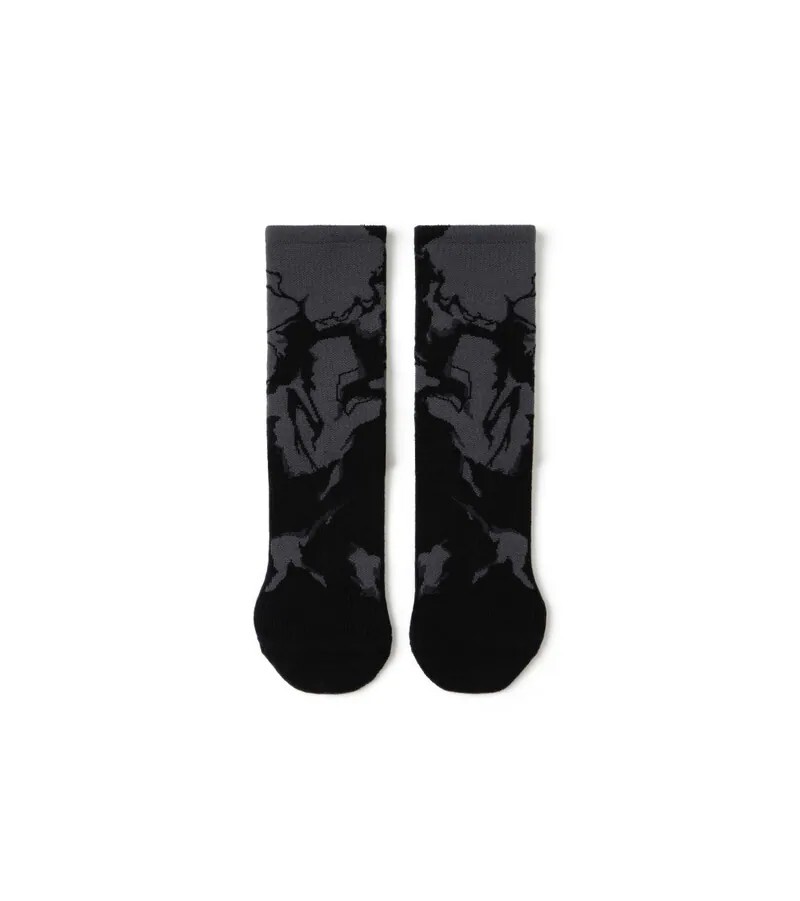 【Focus Store】現貨 Nozzle Quiz Roar Crew Socks "Grey Black" 運動休閒襪 嗚黑 FJ-QSSX02KS