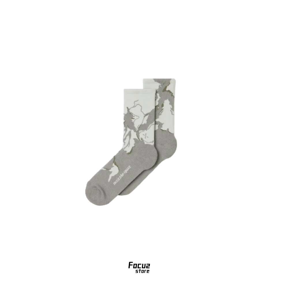 【Focus Store】現貨 Nozzle Quiz Roar Crew Socks "Grey Greey " 運動休閒襪 鳴青 FJ-QSSX02SG
