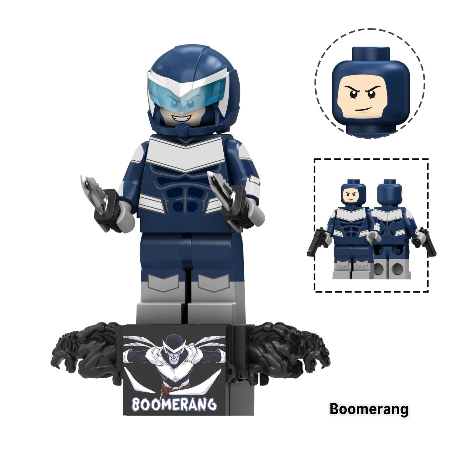 Spiderman Boomerang Marvel Custom Minifigures Fit Lego TV6238 TV1320