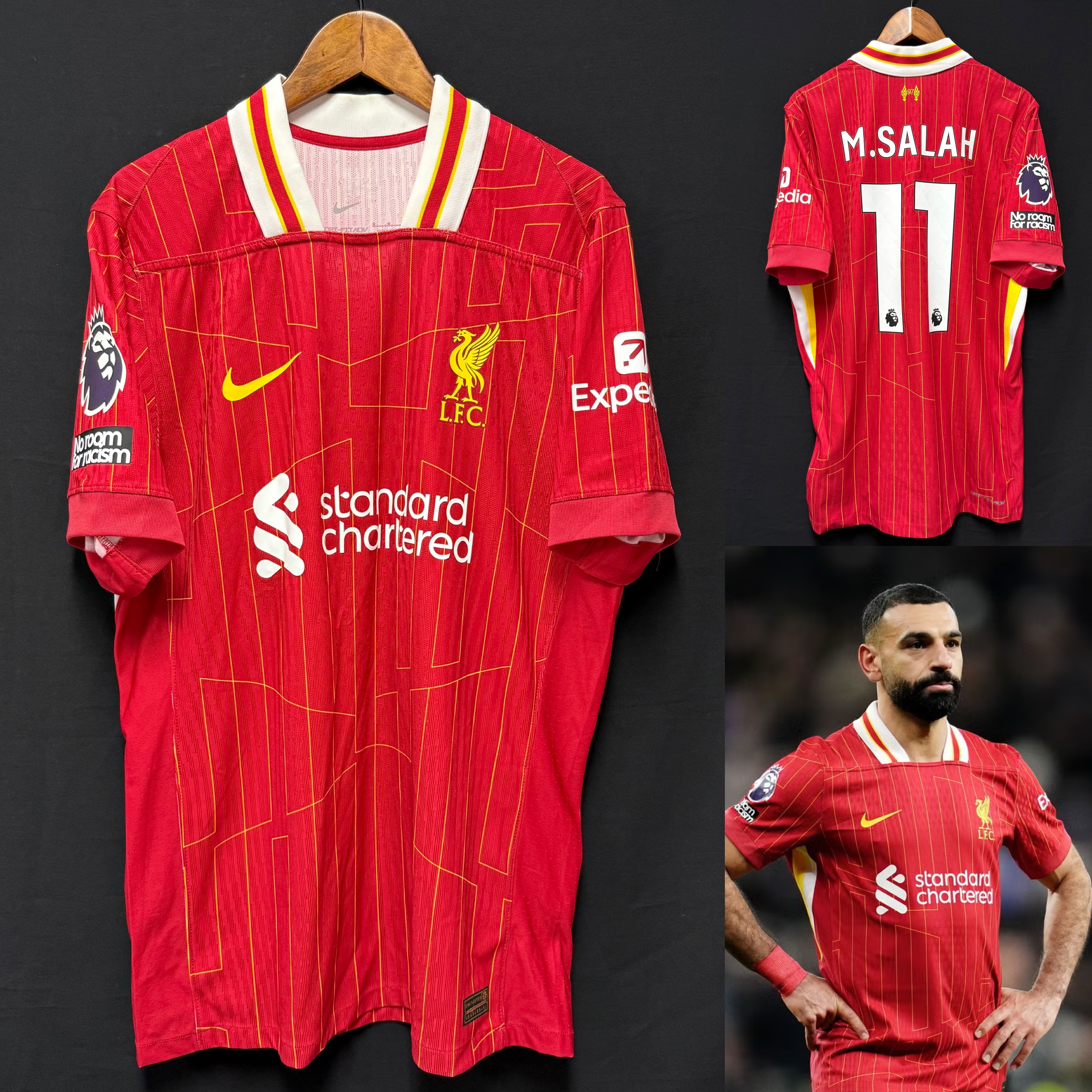 Liverpool 2024-2025 Nike Home Authentic Player Shirt #11 M SALAH