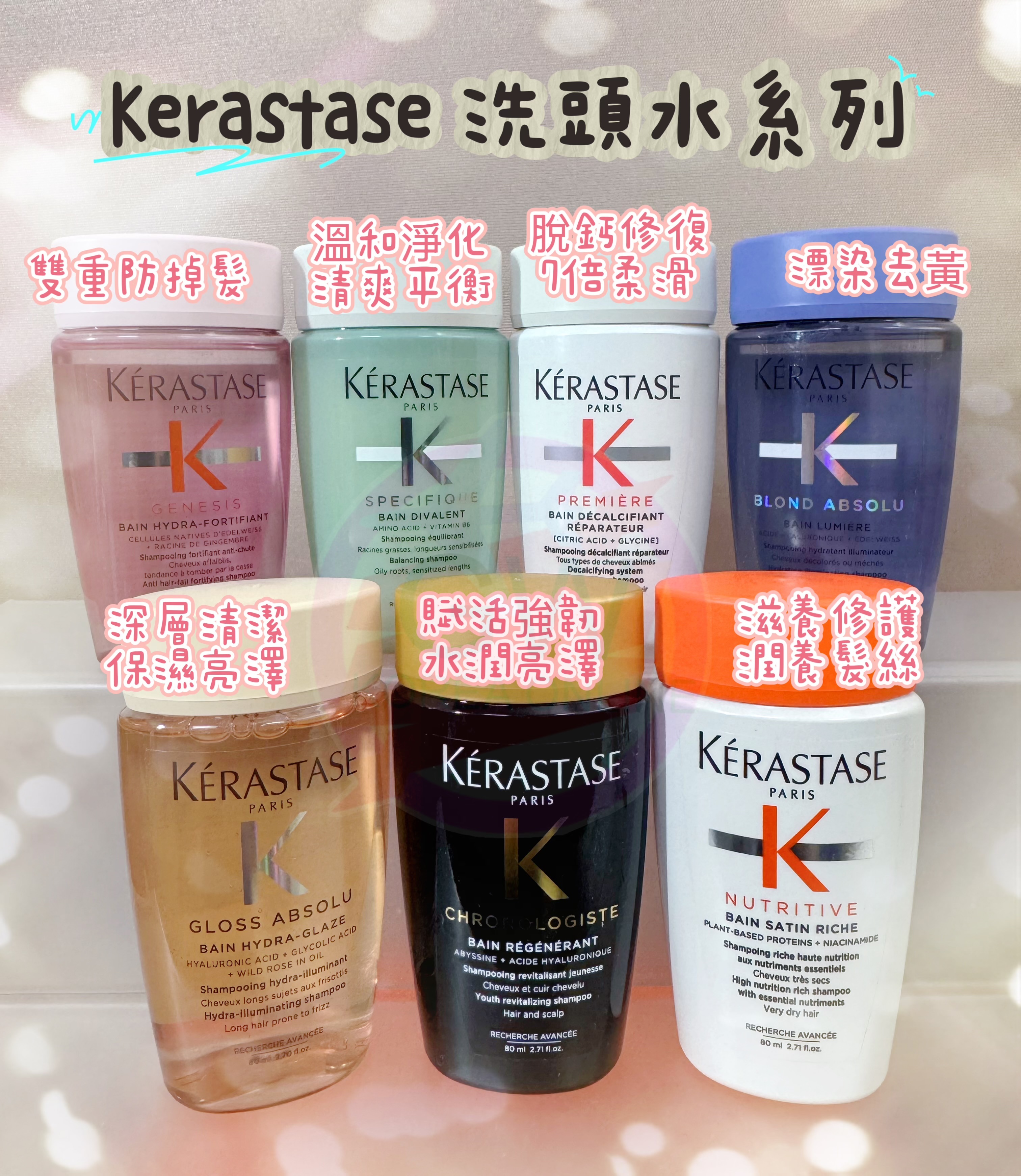 Kerastase 洗頭水系列**任選2支$82.3